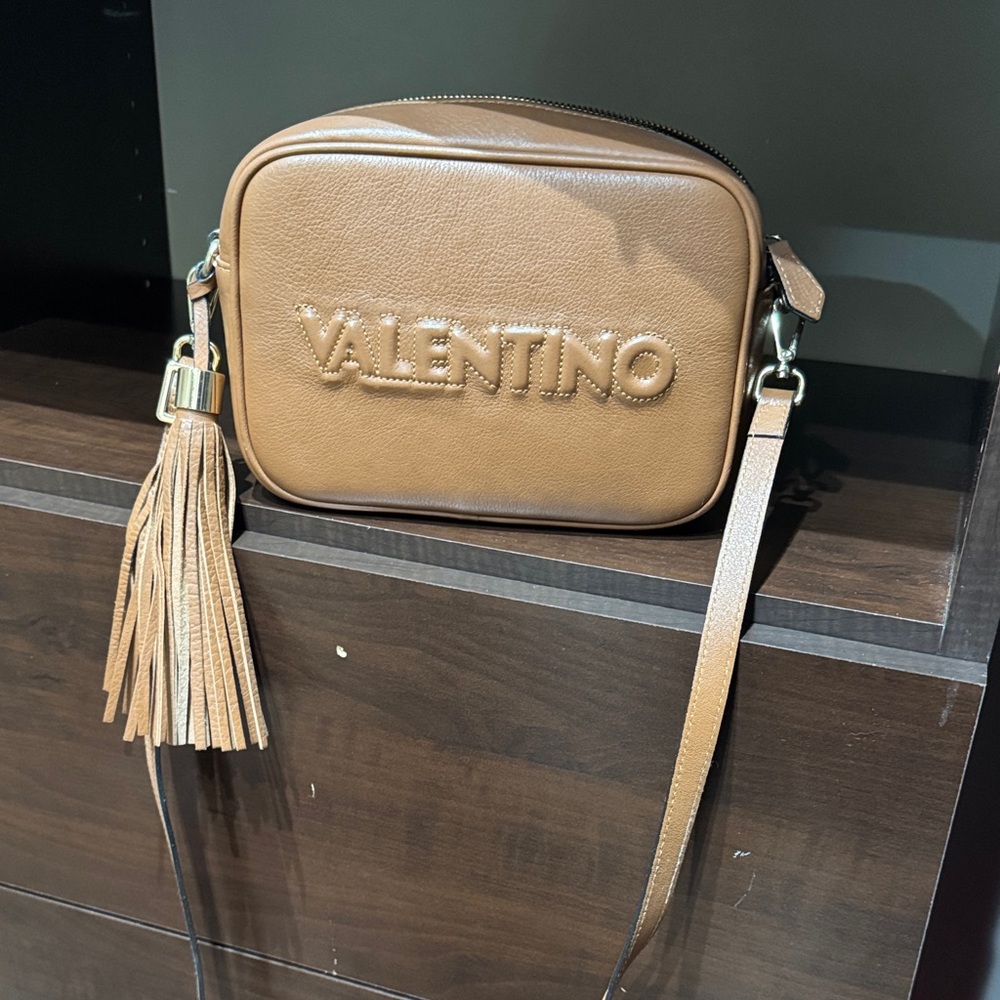 Valentino Brown Crossbody Bag with Tassel